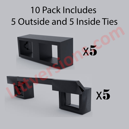 10 Pcs Handle Tie for Joining Outside and Inside Quad Siemens Breakers Common Trip QTH2