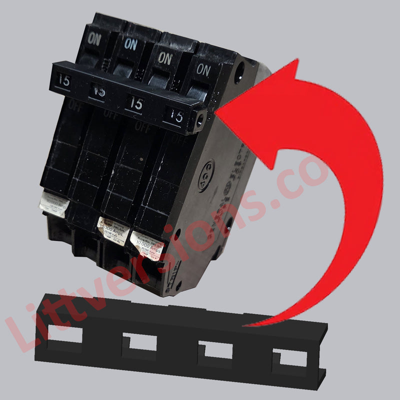 THT/TQHT Handle Tie Join 2/3/ 4 Single Pole or 2/3/4 Pole 1/2" Wide Replacement for GE General Electric Electrical Breakers Common Trip Breakers THT2 TQHT1 TQHT2