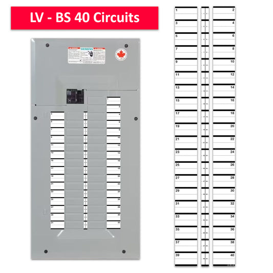 Breaker side 40 Circuits