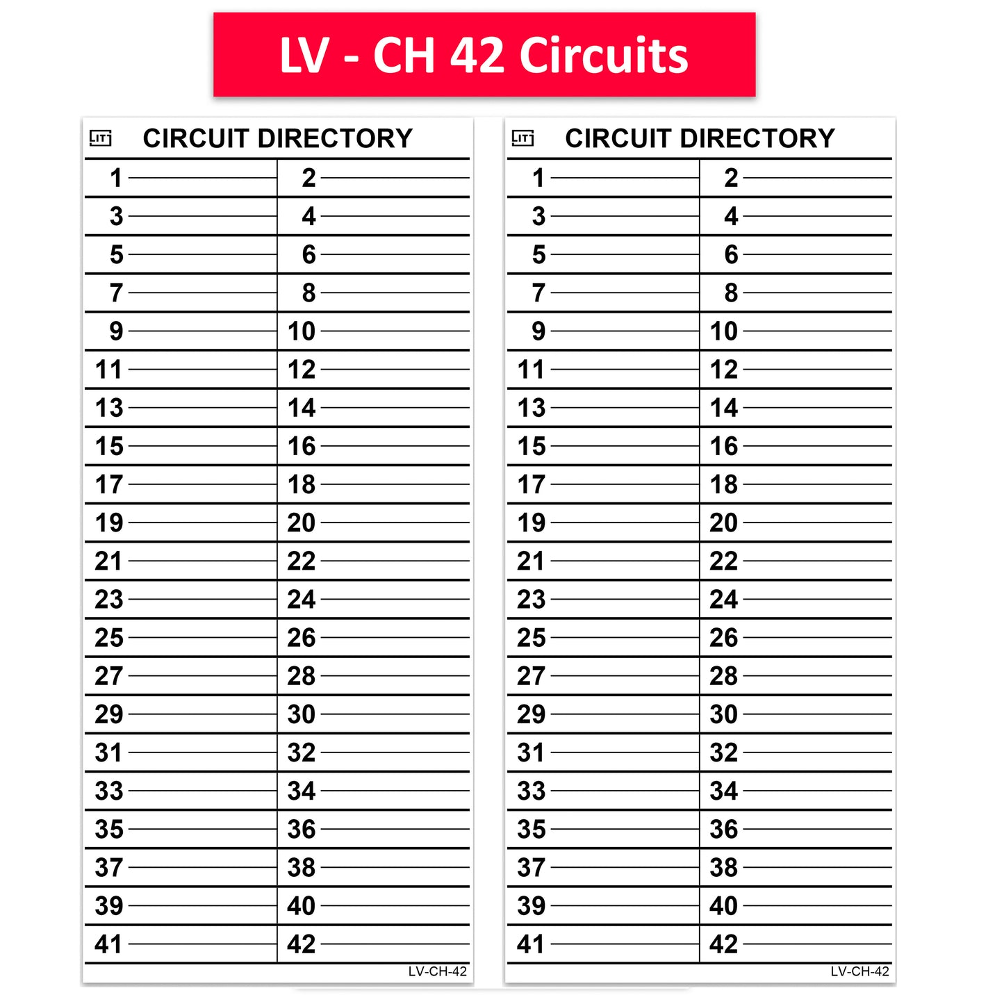Replacement for Cutler Hammer 42 Circuits
