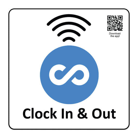 Replacement Connecteam Label with Ready to use NFC 215 Tags for Clock in & Out -Rewriteable NFC tag