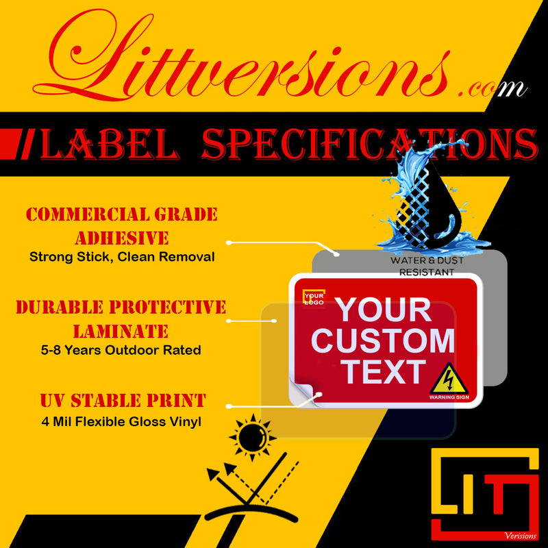 10 Pack 4"x 2" Solar NEC Complaint Caution This Panel Has Sliced Feed Through Conductors Location of Disconnect (Write Your own Location) Laminated Labels Sticker