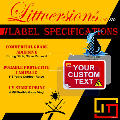 4 Pcs 7"x10" Black Customizable Package Delivery Sign for Home, Office, Box, Front door, Porch Self-Adhesive "Deliver To" Waterproof Sign for UPS, FedEx, Amazon, USPS, DHL Decal