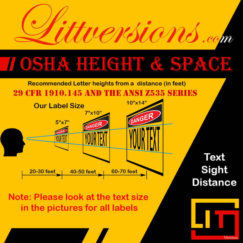 Danger Construction Area Authorized Personnel Only OSHA WARNING Safety Hazard Label Sign Decal 6 mil Laminated Engineer Grade UV Protected ANSI NFPA Fade/Weather Resistant Indoor Outdoor