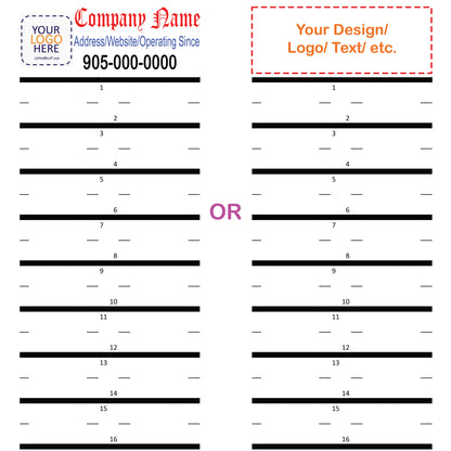 Custom Bulk (100-1000 Pcs) Panel Directory Labels