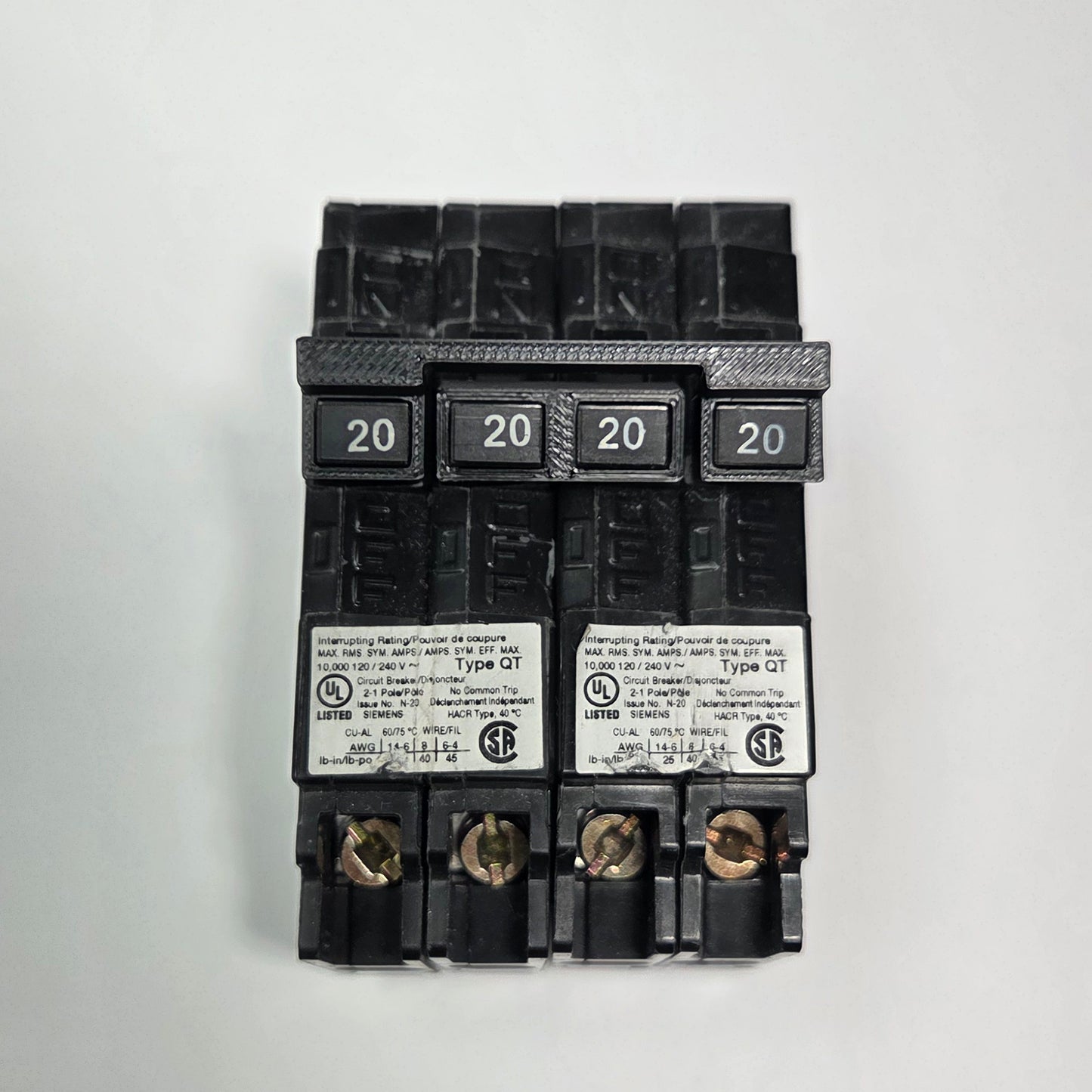 10 Pack Inside Only Handle Ties for Joining Two Tandem Siemens Breakers Common Trip QTH2