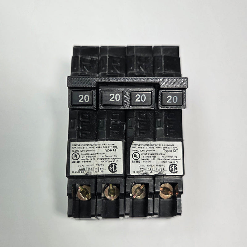 10 Pack 5 Outside and 5 Inside Handle Ties for Joining Two Tandem Siemens Breakers Common Trip QTH2