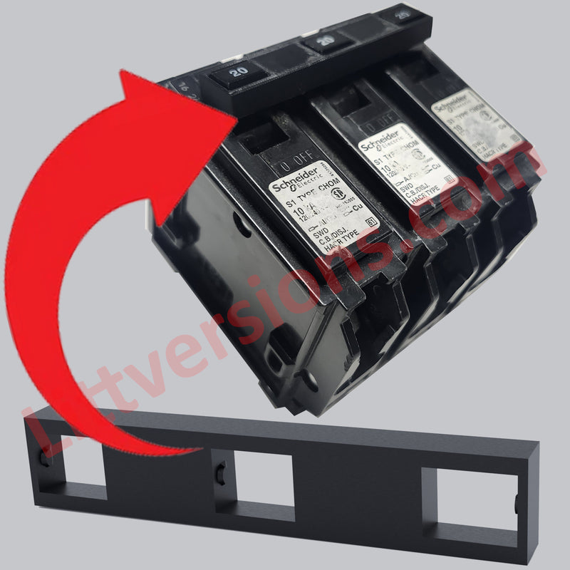 2 Pack Handle Tie Join 3 Single Pole or 3 Pole 1" Replacement for Square D Homeline Schneider Electric Breakers Common Trip CHOM Breakers HOMT HT Circuit Breaker