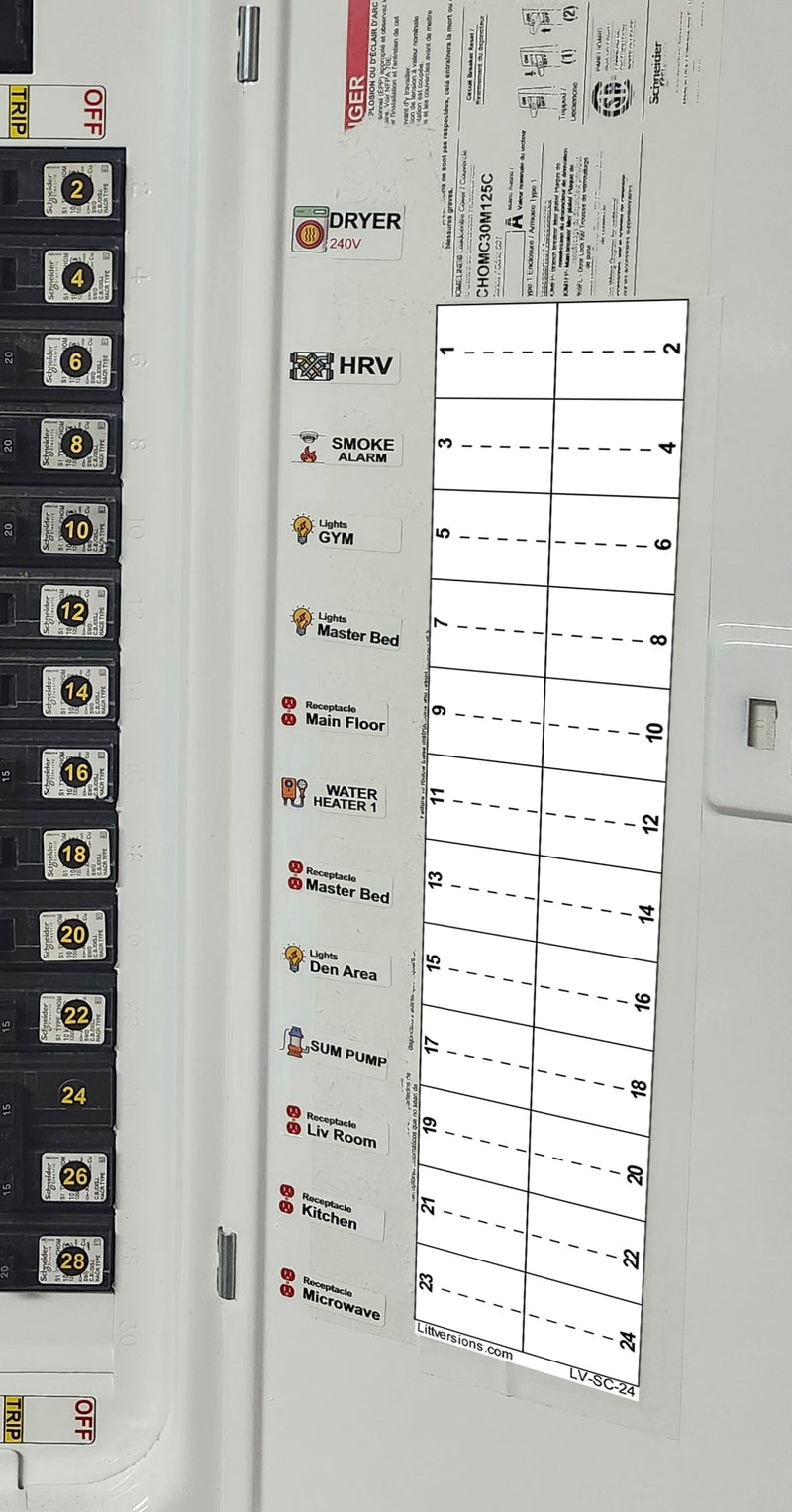 Replacement for Square D / Schneider 24 Circuits