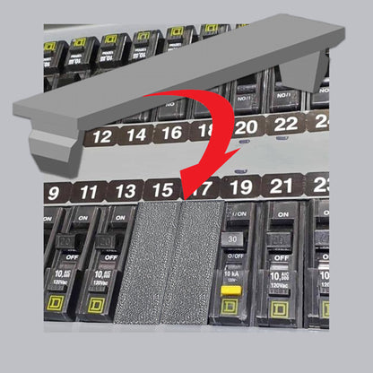 50 Pack 1/2 inch GE TFH THQP Challenger Type A Square D Universal Knockout Filler Plate 1/2" x 2.5" Blank Flush Cover for Twist Thin Circuit Breaker Electrical Panel Box Load Center