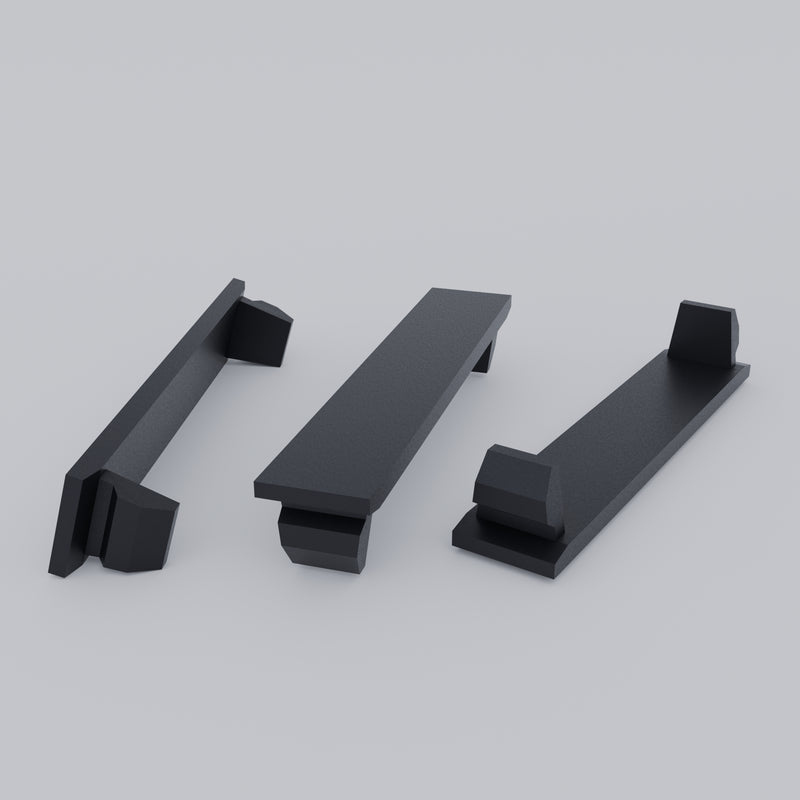 10 Pack 3/8 inch Knockout Filler Plate 3/8" x 2" Blank Flush Cover for MCB Miniature AC DC Circuit Breaker Electrical Panel Box Load Center Universal ABB DIN Rail Boxes