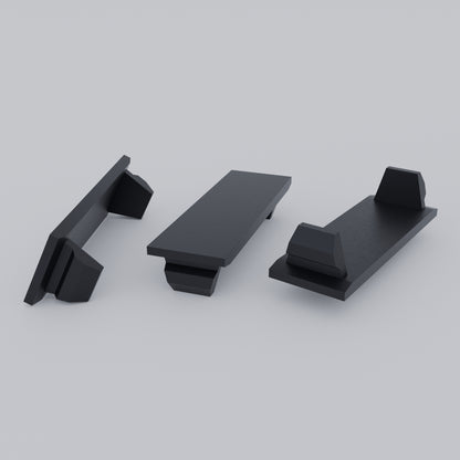 5 Pack 1/2 inch FPE NA NC NCFS Federal Pacific Stab-lok Universal Knockout Filler Plate 1/2" x 1.5" Blank Flush Cover for Twist Thin Circuit Breaker Electrical Panel Box Load Center