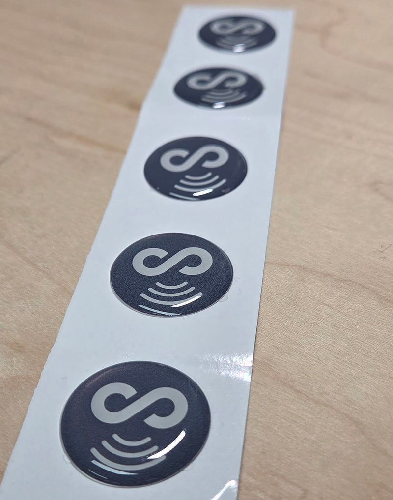 5 Pack 1" Round Replacement Connecteam NFC Tag with Ready to use NFC 213 Tags -Rewriteable NFC tag