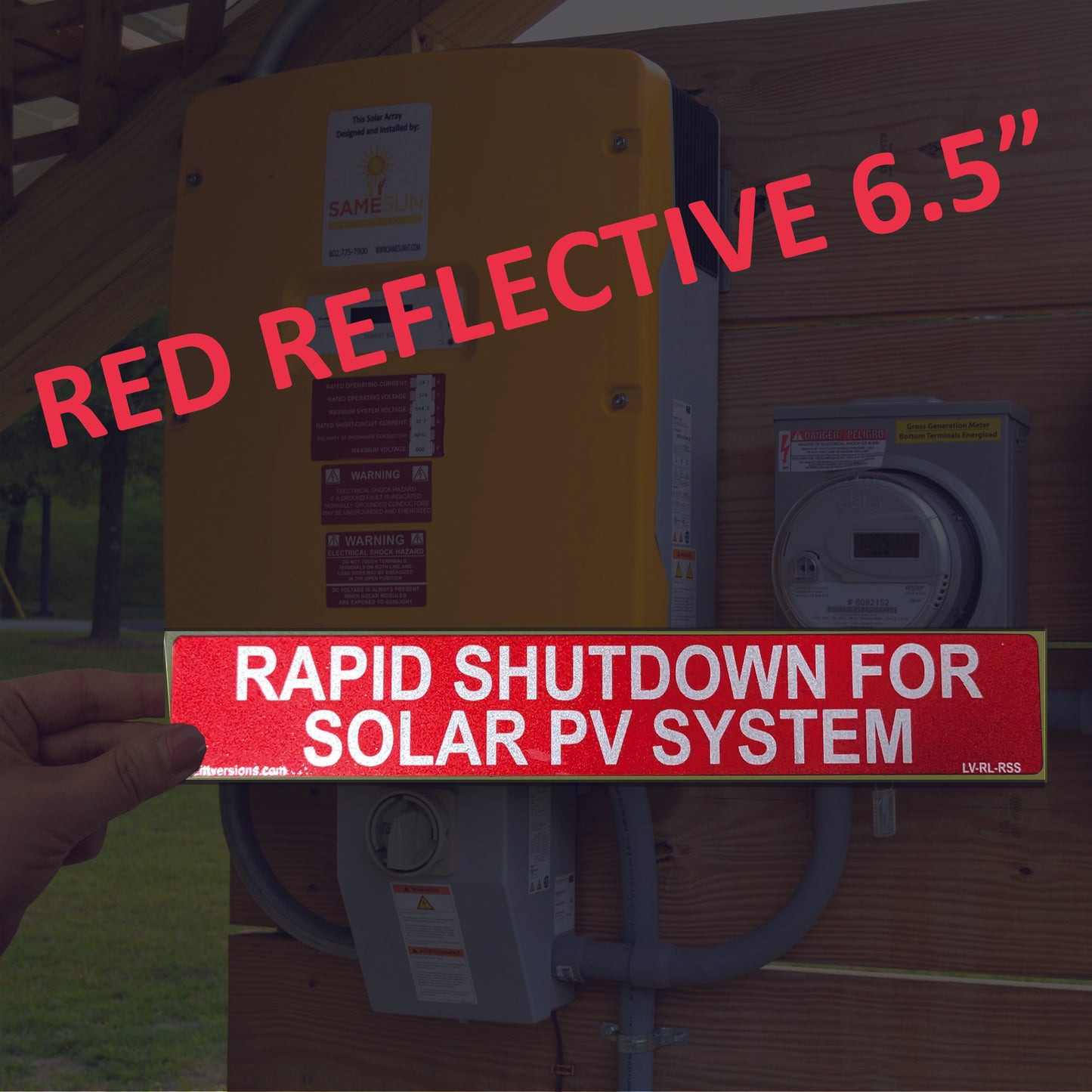 NEC 2026/2023/2020/2017 Code Compliant Photovoltaic (PV) Solar Panel Label Kits Electrical Panel Safety Stickers Outdoor Rated Waterproof Laminated