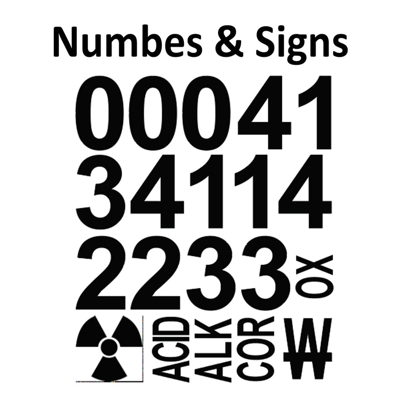 NFPA 704 Blank Hazard Diamond Placard Kit with numbers & symbols Laminated Vinyl Label Decal, Industrial Safety Chemical Sign, Customizable for Facility Compliance