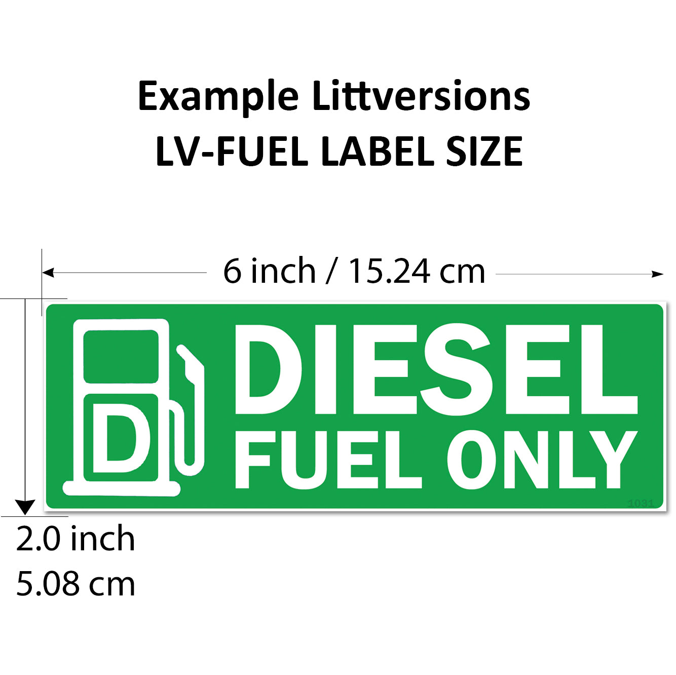 6 Pack Combo Diesel DEF Off Road Dyed Fuel Only - 6"x2" Fuel Identification Labels - Vinyl Fuel Tanks, Tractors, Excavators, Construction Equipment
