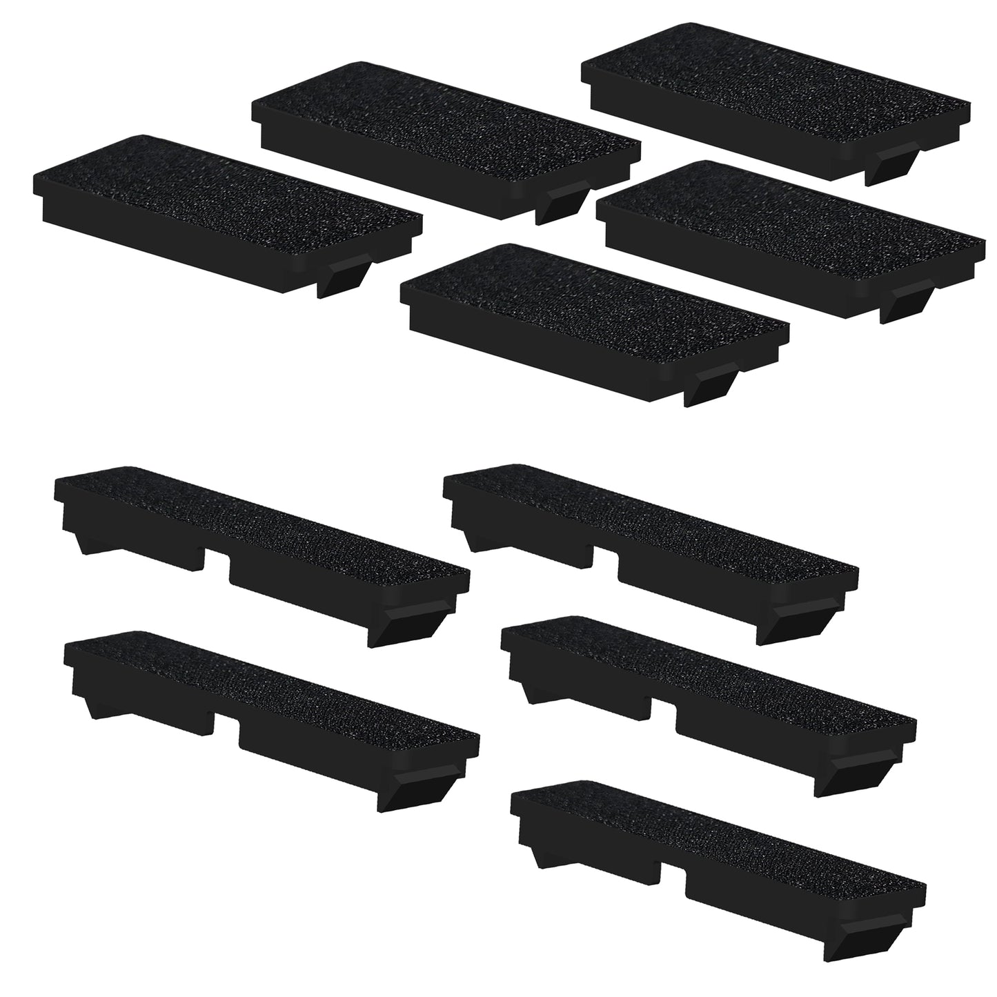 10 Pack Breaker Filler Plates 1/2 Inch and 1 Inch Wide Black Electrical Panel Cover Circuit Breaker Box Cover Knockout Filler Plate Box Covers