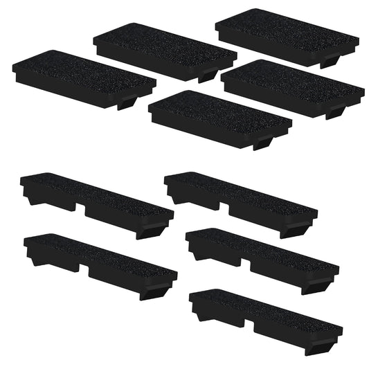 10 Pack Breaker Filler Plates 1/2 Inch and 1 Inch Wide Black Electrical Panel Cover Circuit Breaker Box Cover Knockout Filler Plate Box Covers