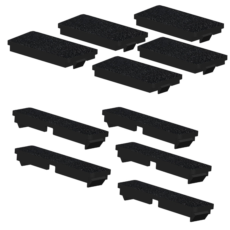 10 Pack Breaker Filler Plates 1/2 Inch and 1 Inch Wide Black Electrical Panel Cover Circuit Breaker Box Cover Knockout Filler Plate Box Covers