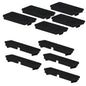 10 Pack Breaker Filler Plates 1/2 Inch and 1 Inch Wide Black Electrical Panel Cover Circuit Breaker Box Cover Knockout Filler Plate Box Covers