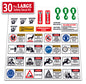 Universal Safety Decal Kit for Large Diesel Compressors (750-1500 CFM) | Essential Warning & Instruction Stickers