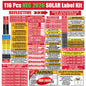 NEC 2026/2023/2020/2017 Code Compliant Photovoltaic (PV) Solar Panel Label Kits Electrical Panel Safety Stickers Outdoor Rated Waterproof Laminated