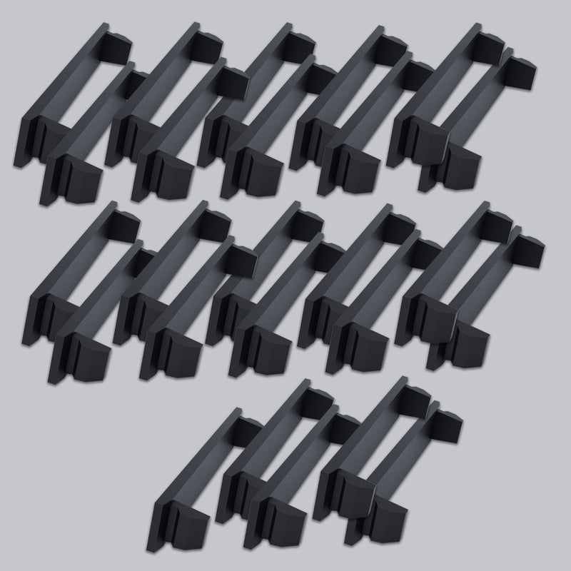 25 Pack 1/2 inch FPE NA NC NCFS Federal Pacific Stab-lok Universal Knockout Filler Plate 1/2" x 1.5" Blank Flush Cover for Twist Thin Circuit Breaker Electrical Panel Box Load Center