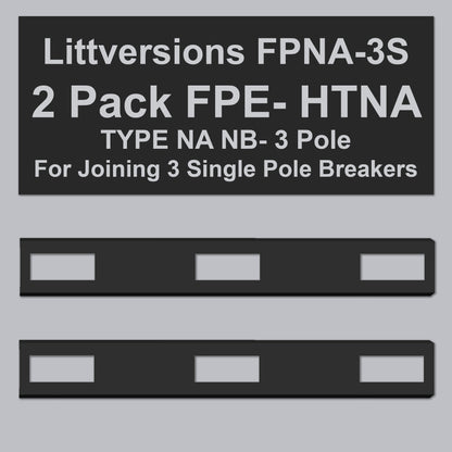 2-Pack HTNA Handle Ties for joining Three single Federal Pioneer FPE Stab-Lok Breakers  (NA/NB Type)
