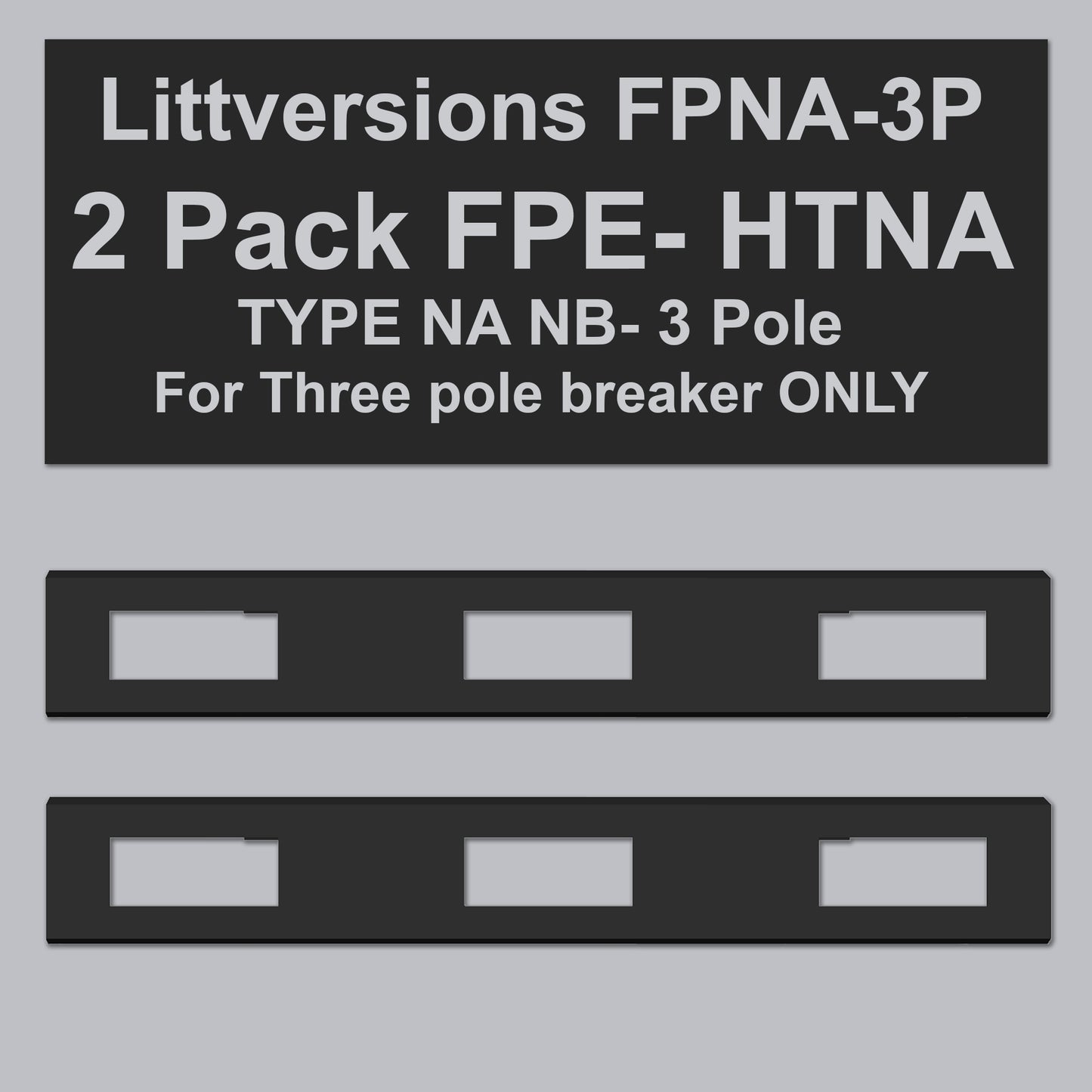 2-Pack HTNA Handle Ties for Federal Pioneer FPE Stab-Lok 3 Pole Breakers (NA/NB Type)