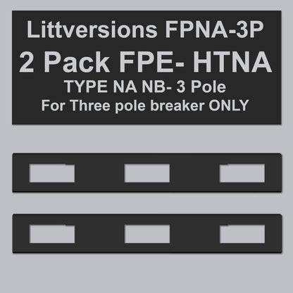 2-Pack HTNA Handle Ties for Federal Pioneer FPE Stab-Lok 3 Pole Breakers (NA/NB Type)