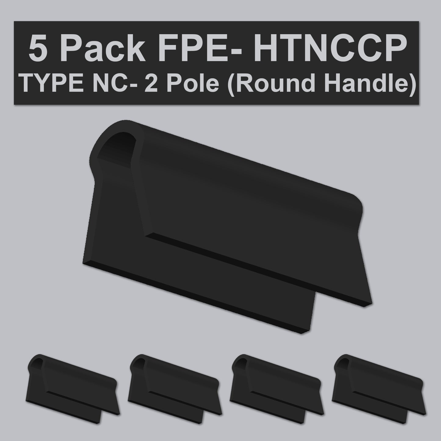 5 Pack HTNCCP Handle Ties For Federal Pioneer FPE Stab-lok 2 Pole Round Handle NC Type breakers