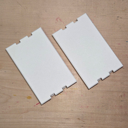 2-Pack Replacement Snap-in Plates for Leviton 47617 Recessed Entertainment Box, White | Mounting Plates | 47617-PLT