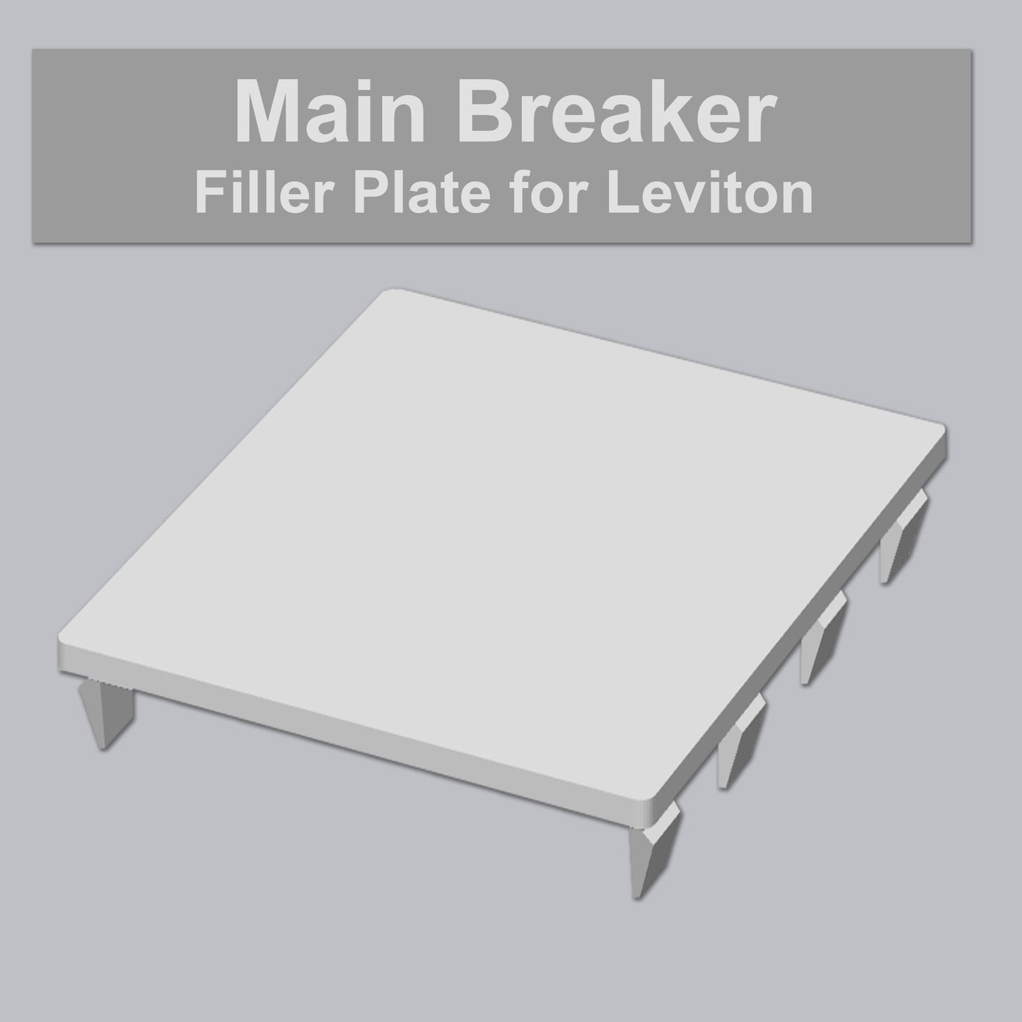 Replacement Main Breaker Filler Plate for Leviton 100-200 Amp Loadcenters Blank Covers Electrical Panel