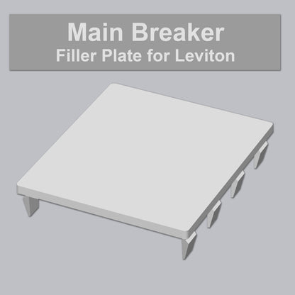 Replacement Main Breaker Filler Plate for Leviton 100-200 Amp Loadcenters Blank Covers Electrical Panel