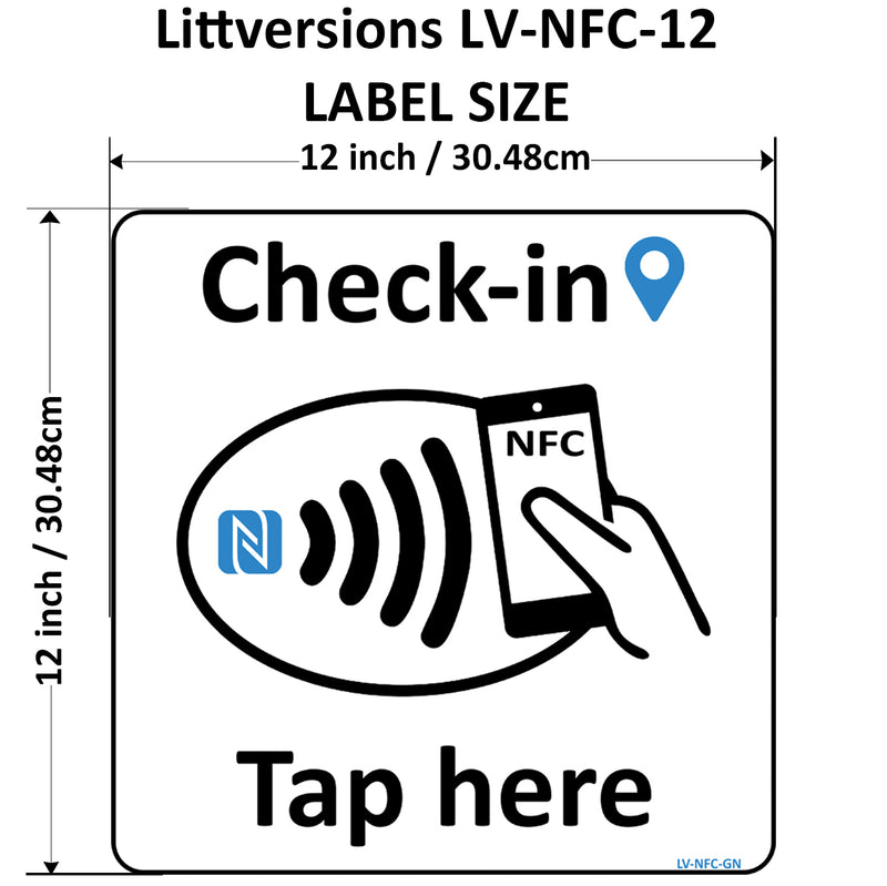 Check-in Automation Label with Rewriteable NTAG215 Tags Asset Tracking Security Patrol Cleaning Crew Equipment Log hospilaity Patient Guest Event Management Clock in/Out