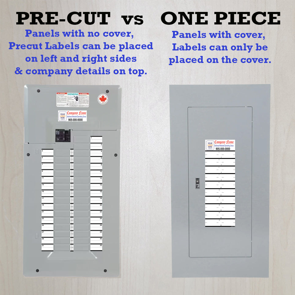 Custom Bulk (100-1000 Pcs) Panel Directory Labels