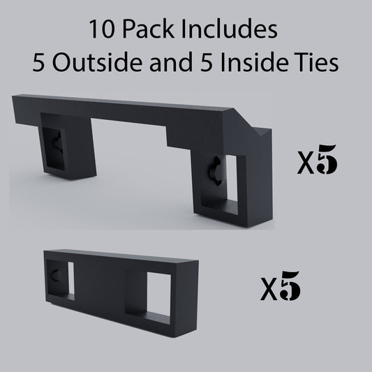 10 Pcs Handle Tie for Joining Outside and Inside Quad Tandem Squared Schneider CHOM Breaker Common Trip HOMT HT