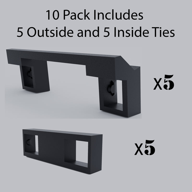 10 Pcs Handle Tie for Joining Outside and Inside Quad Tandem Square D Homeline Schneider CHOM Breaker Common Trip HOMT HT