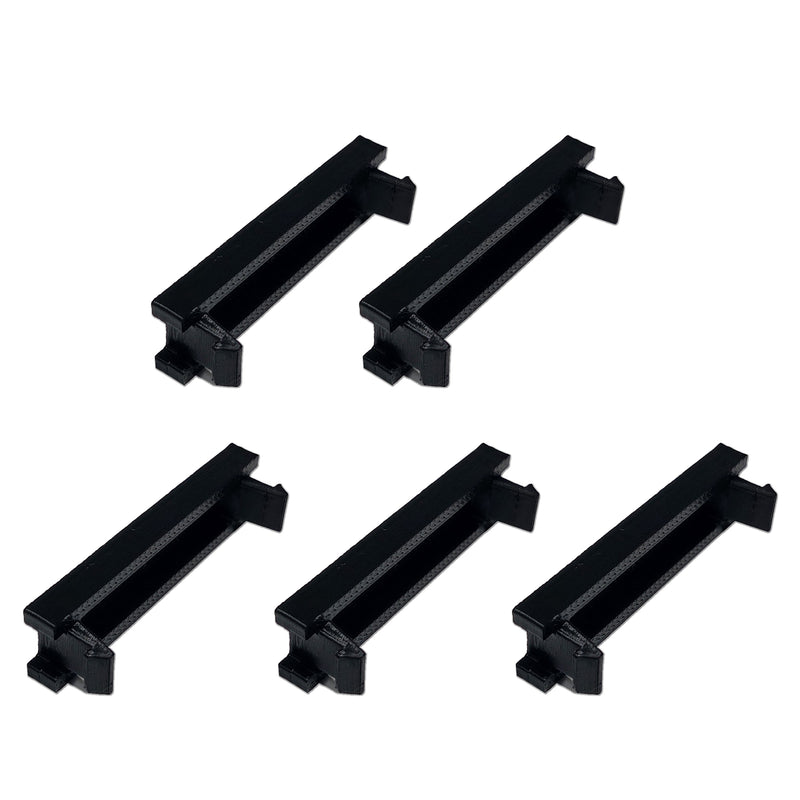 Leviton Replacement 0.5"/1"/1.5"/2"/3" Unit High Blank Module, Black/White Multimedia Outlet System Filler Insert | Snap-In Modular Design 41295-5BE/41291-1BE/41294-2BE/41292-2BE/41293-3BE