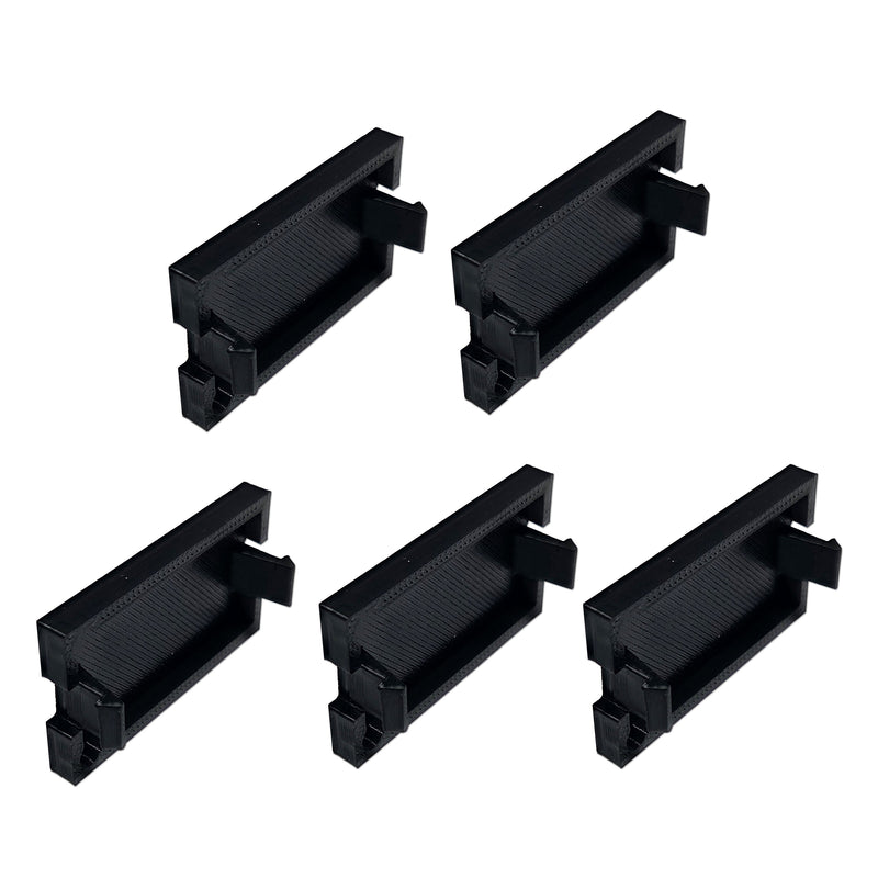 Leviton Replacement 0.5"/1"/1.5"/2"/3" Unit High Blank Module, Black/White Multimedia Outlet System Filler Insert | Snap-In Modular Design 41295-5BE/41291-1BE/41294-2BE/41292-2BE/41293-3BE