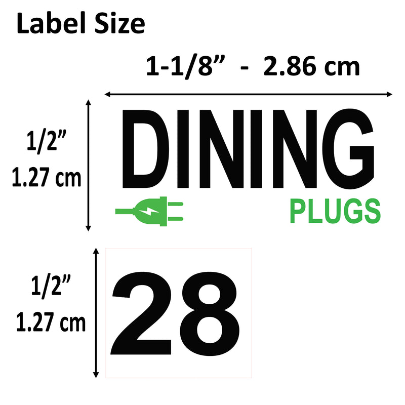 Extra Large White/Black/Yellow 0.5x1.23 inch Professional 2026 Electrical Panel Box Labels Decals Stickers for Home Office Directory Switch Fuse Bright Colors Durable Suited for Golden Years Vinyl