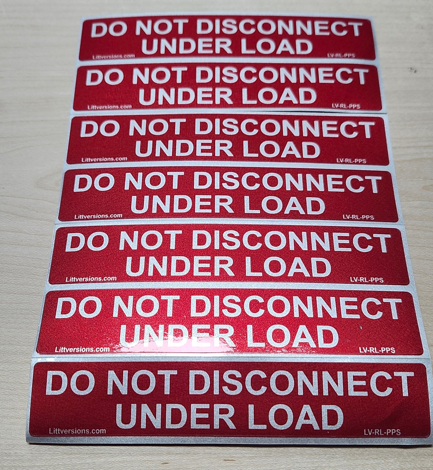 10 Pack 5.5"x 1.75" Reflective Solar 2017-2020-2023 NEC Compliant Outdoor Rated Laminated Do Not Disconnect Under Load Labels Sticker 149838 UL-969 Standard 596-00244 596-00671