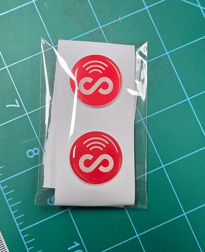 5 Pack 1" Round Replacement Connecteam NFC Tag with Ready to use NFC 213 Tags -Rewriteable NFC tag