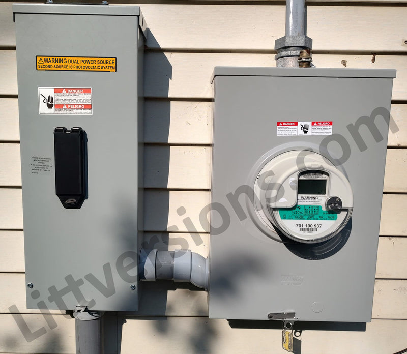 4.125"x 0.75" Solar NEC Compliant Outdoor Rated Laminated Warning Dual Power Source Photovoltaic PV System Labels Sticker 2020-2023 Code 149887 UL-969 Standard 596-00495 596-00665