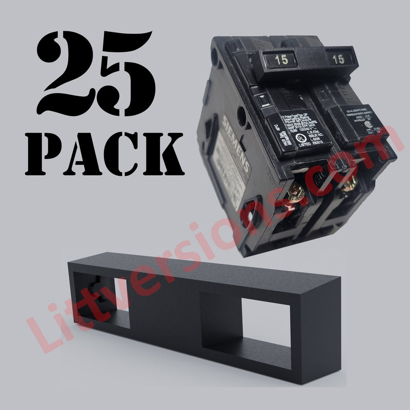 25 Pack Replacement Handle Tie Join 2 Single Pole for Siemens Breakers Murray Common Trip ECQTH3 BQ BQH HBQ BLH HBL Breakers