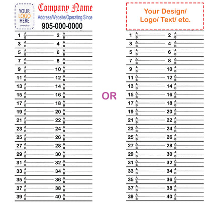 Custom Bulk (100-1000 Pcs) Panel Directory Labels