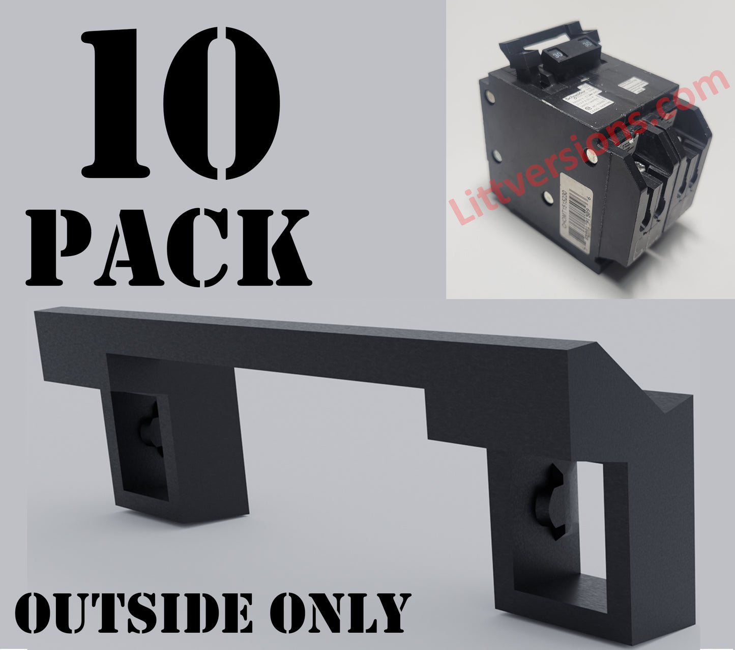10 Pack Handle Tie for Joining Outside Only Quad Tandem Square D Schneider Squared CHOM Breaker Common Trip HOMT HT