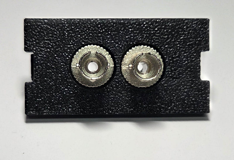 Leviton Replacement Duplex SC/ST Fiber Adapter MOS Module, Single Mode/Multi Mode 1 Unit High, 41291-2CE, Black /White