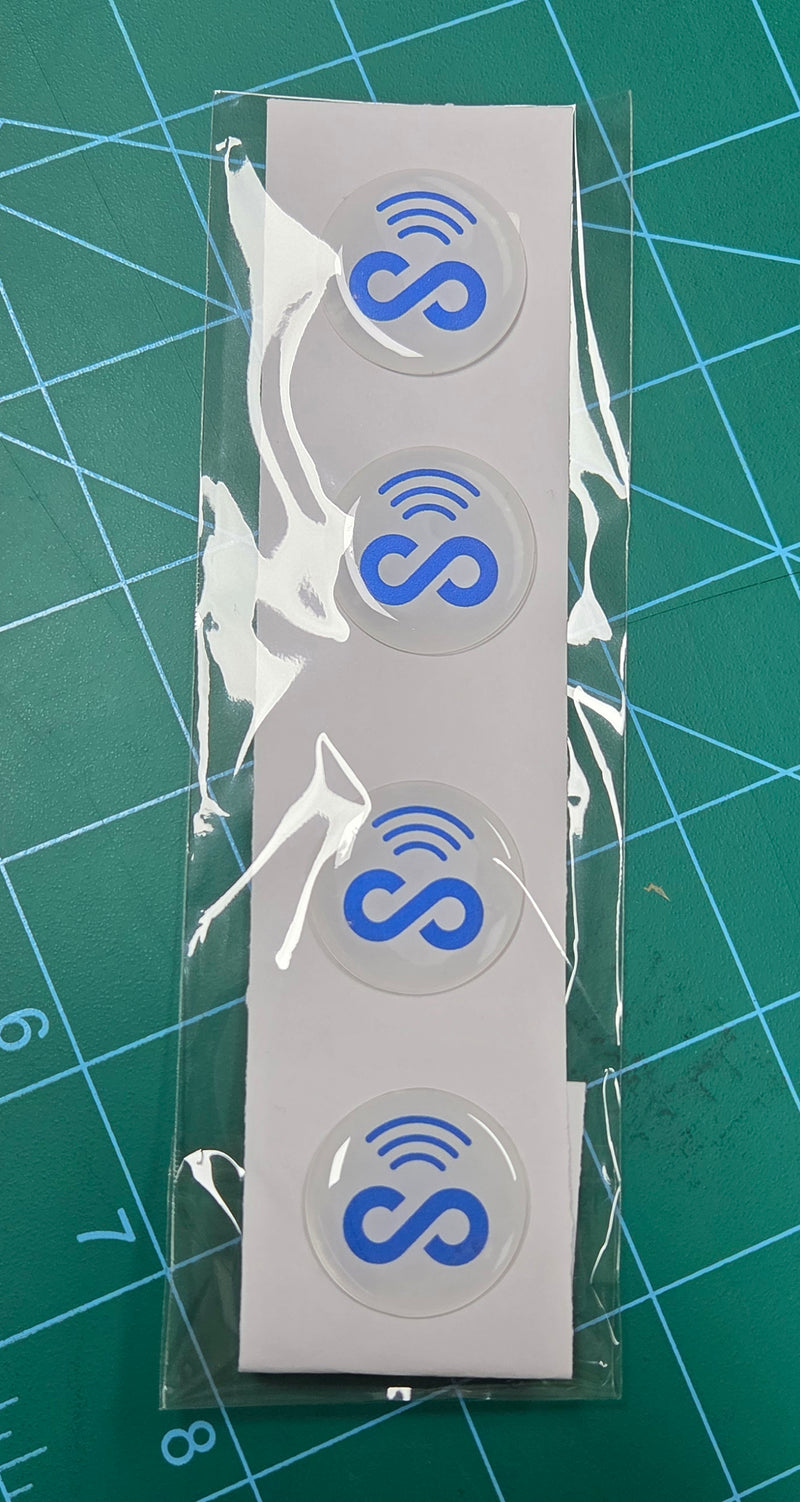 5 Pack 1" Round Replacement Connecteam NFC Tag with Ready to use NFC 213 Tags -Rewriteable NFC tag