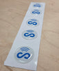 5 Pack 1" White Round Replacement Connecteam NFC Tag with Ready to use NFC 213 Tags -Rewriteable NFC tag